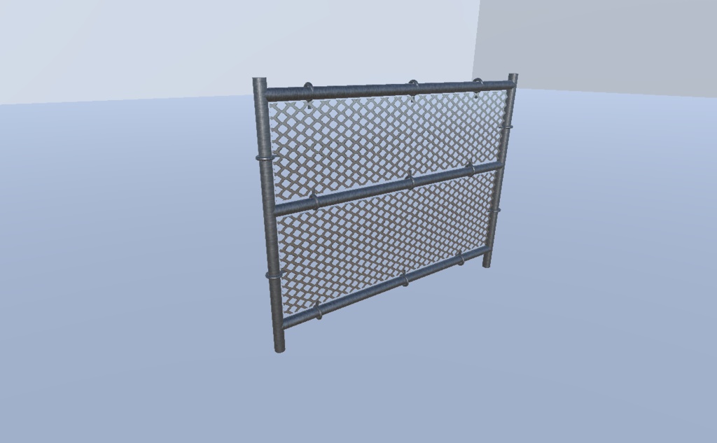 【3Dモデル】フェンスと足場