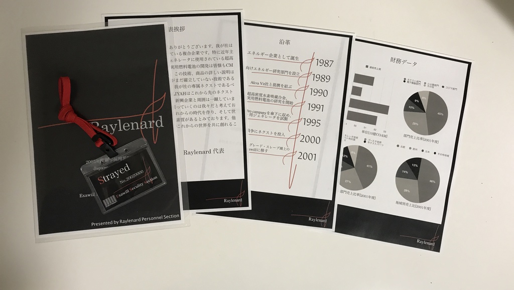 Rayleonard社企業説明会セット