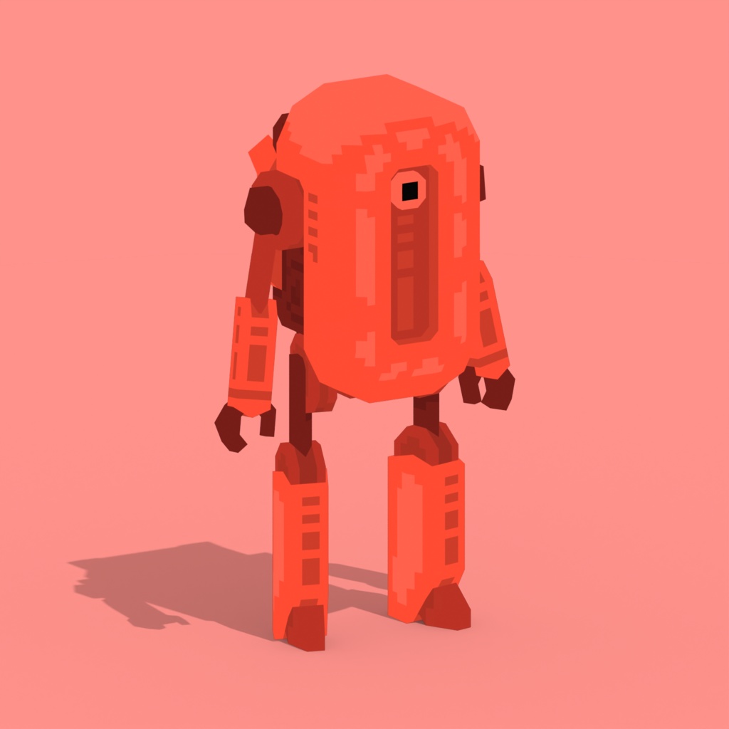db-05 | ドット絵スタイルのローポリロボット