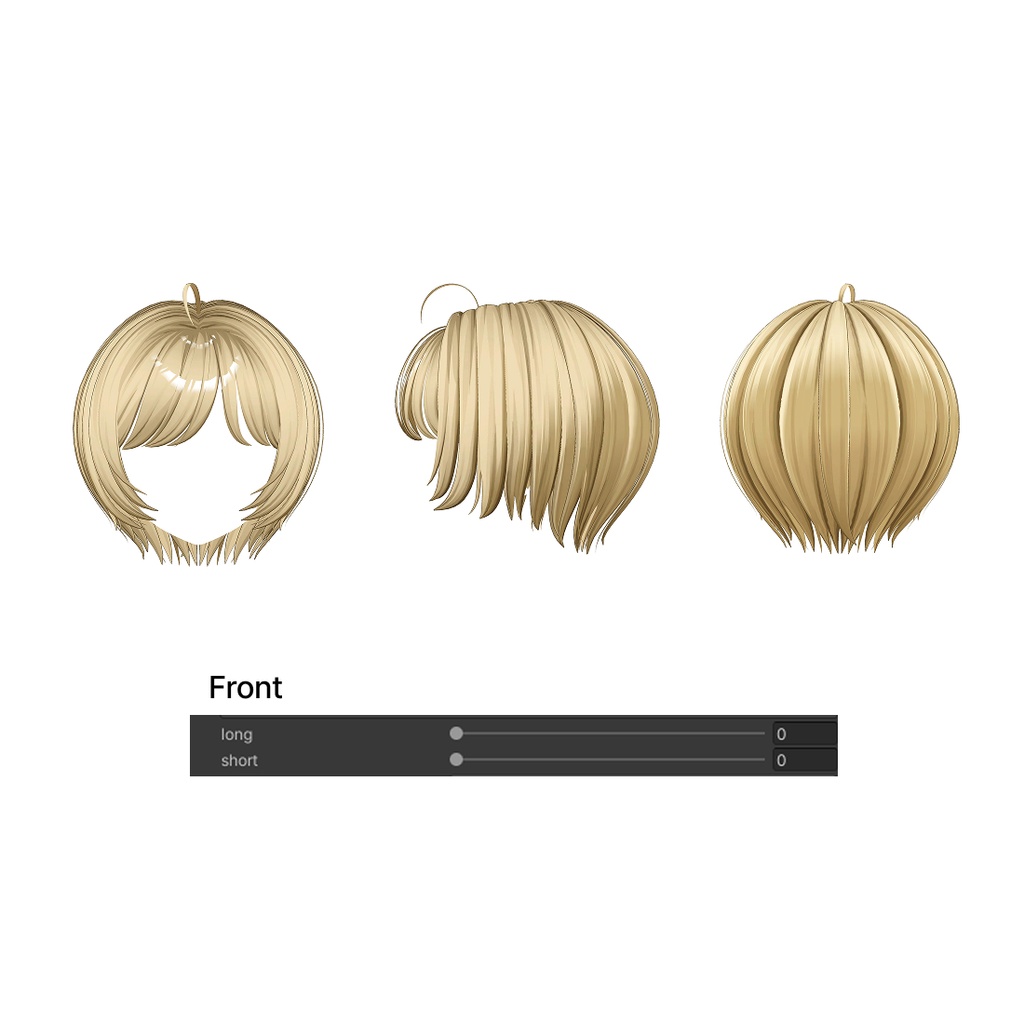 💫Sale中💫【7 アバター対応】 Short Cut Hair/ショートヘア