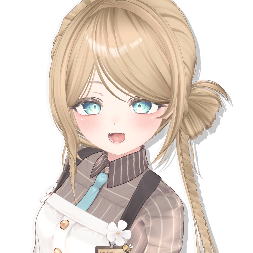 【🎀SALE🎀】 【7 アバター対応】【VRC Hair】 Side Braid Bun Hair