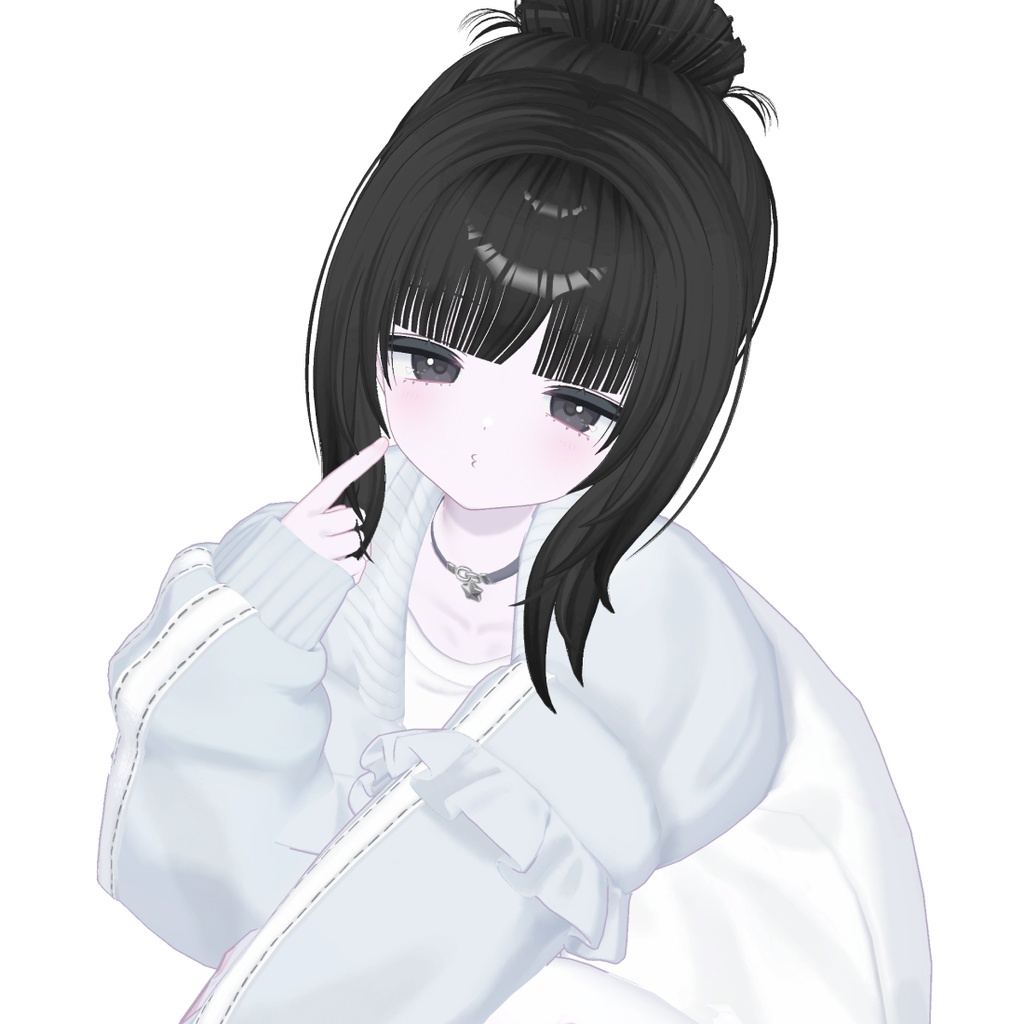 【10 アバター対応】【VRC Hair】 Odango hair / お団子ヘア