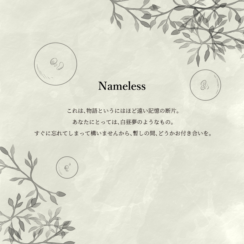【自作曲アルバム】Memory of NAMELESS