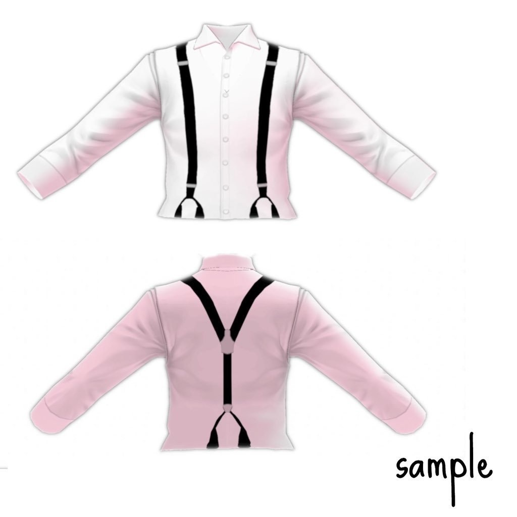 【無料版有】サスペンダーセット【VRoid】