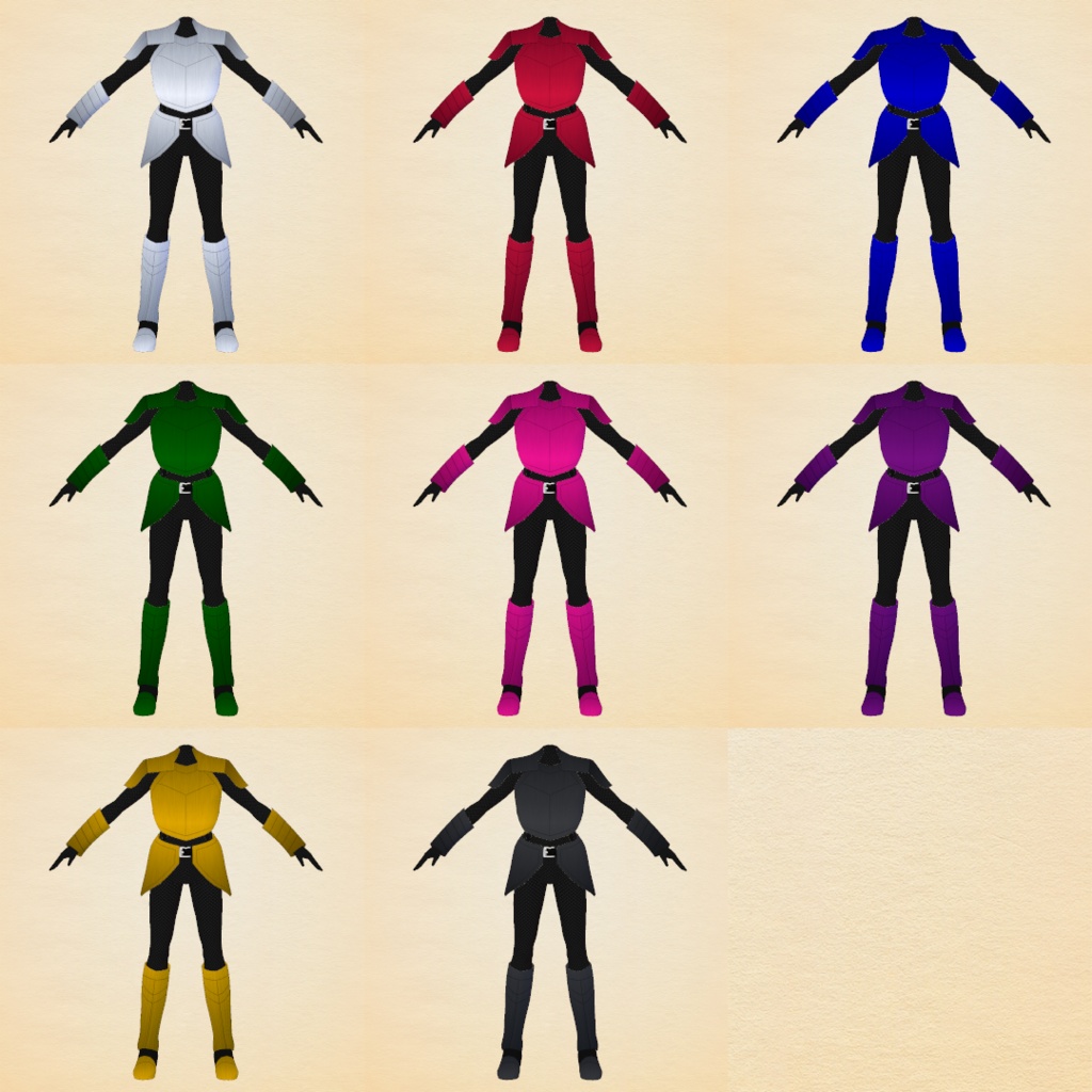 【VRoid】冒険者の鎧