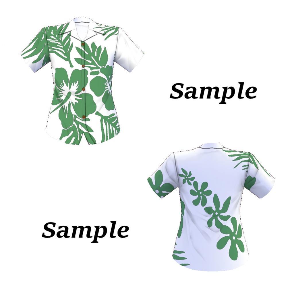 【無料版有】アロハシャツ【VRoid】