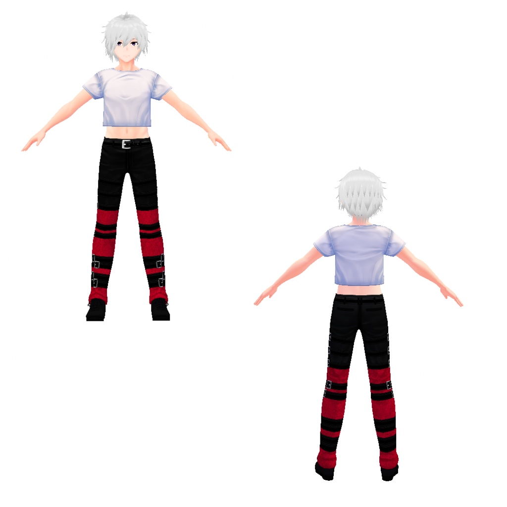 【VRoid】パンクボトムス