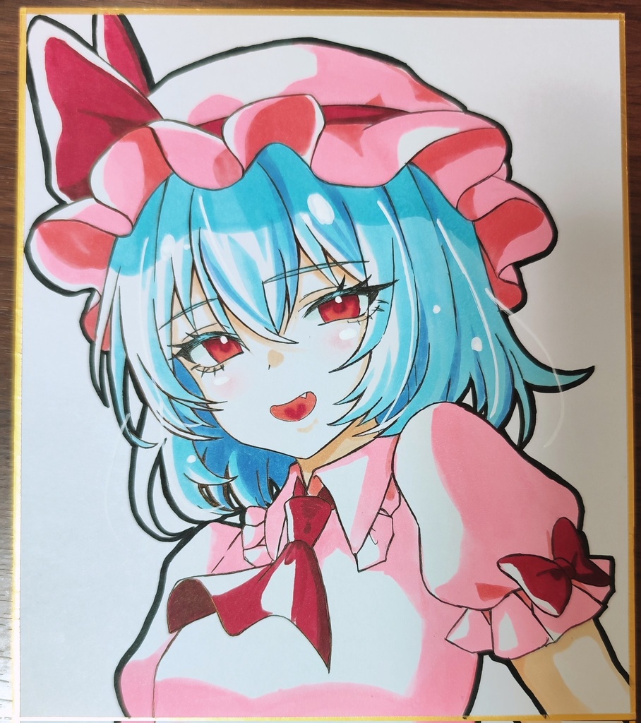 レミリア・スカーレット色紙