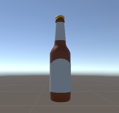 ラベルを変えられるビール瓶