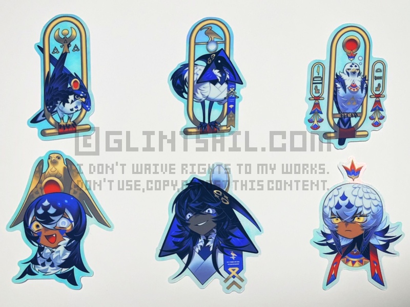 Egyptian Birds Sticker