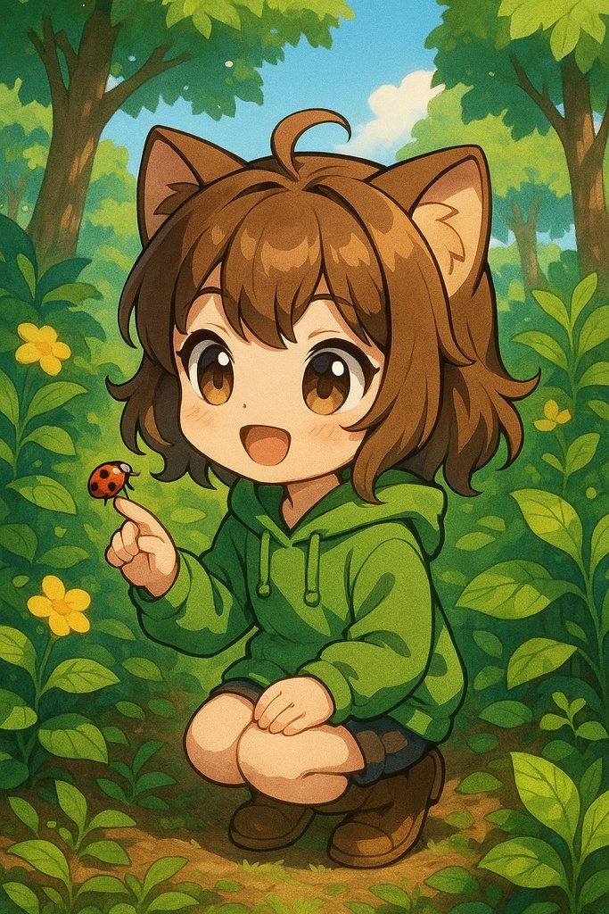 チビキャラ×自然 / Chibi Character in Nature