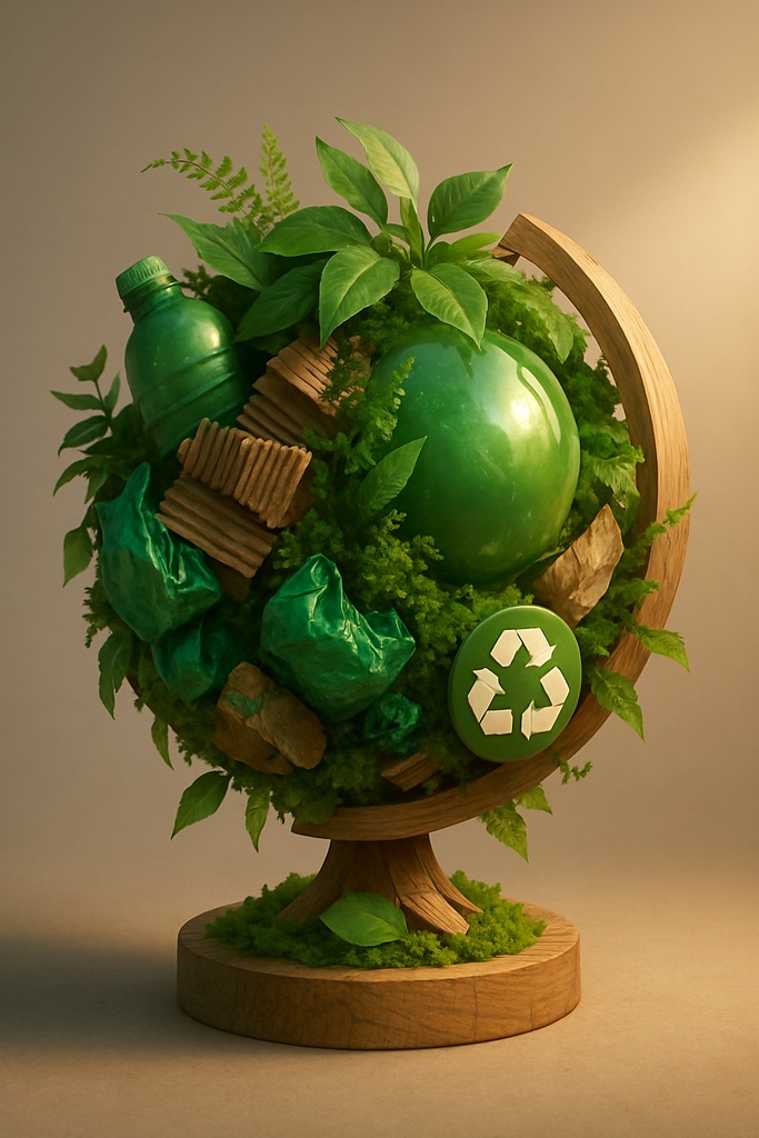 エコ・リサイクル地球儀アート – Eco Recycle Globe Art