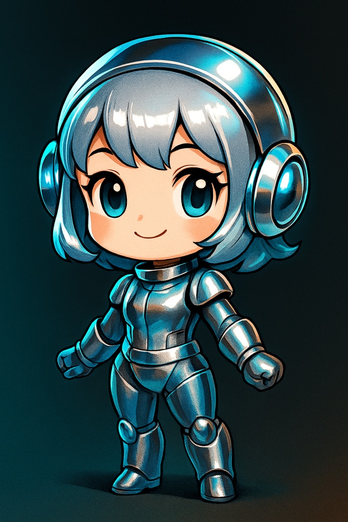 メタリック・チビロボ – Metallic Chibi Robot Girl