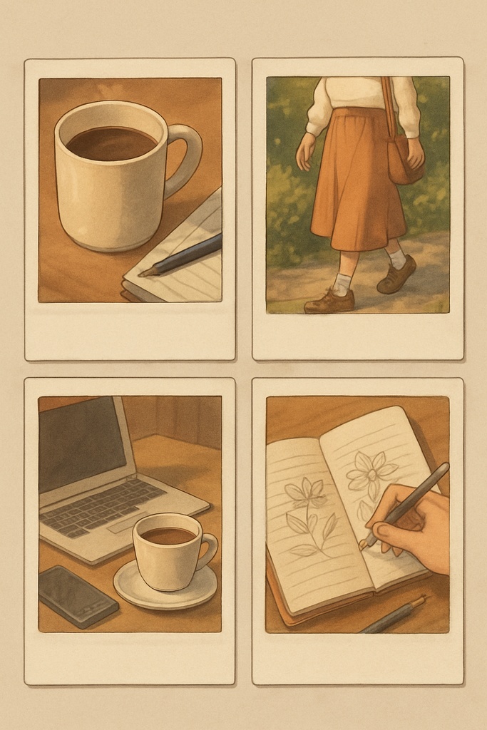 Lo-Fi Mini Story Tiles|ローファイ日常ミニタイル 2枚セット