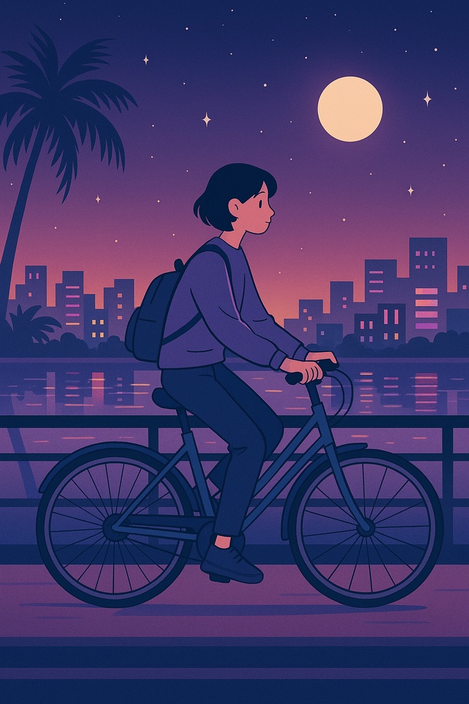 【AIイラスト8枚セット】シティポップ×チルライフスタイル コレクション AI Citypop Chill Life: 8-piece Retro Illustration Set