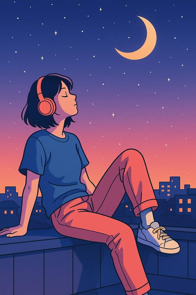 【AIイラスト8枚セット】シティポップ×チルライフスタイル コレクション AI Citypop Chill Life: 8-piece Retro Illustration Set