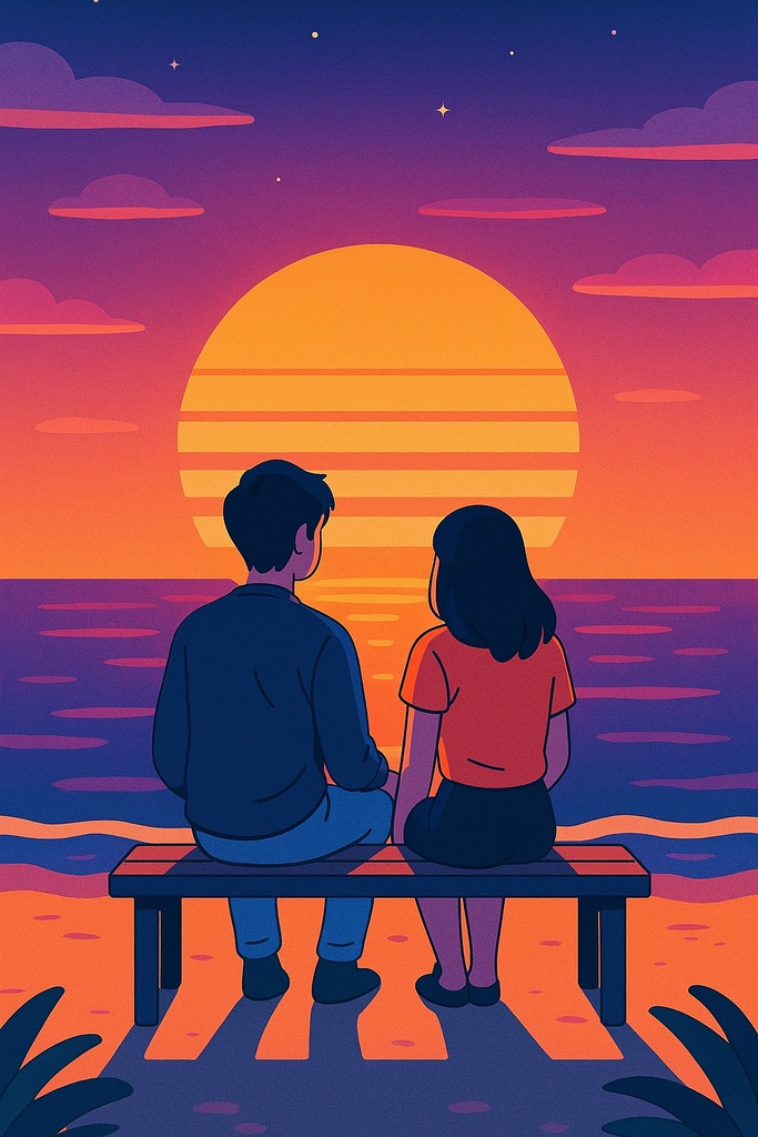 【AIイラスト8枚セット】シティポップ×チルライフスタイル コレクション AI Citypop Chill Life: 8-piece Retro Illustration Set