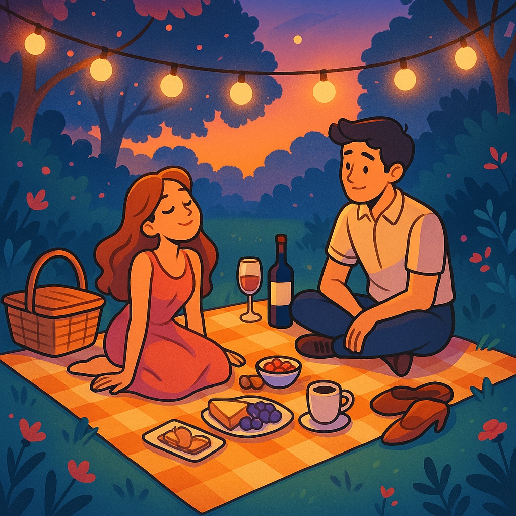 夕暮れピクニックのカップル - Chill & Picnic Collection
