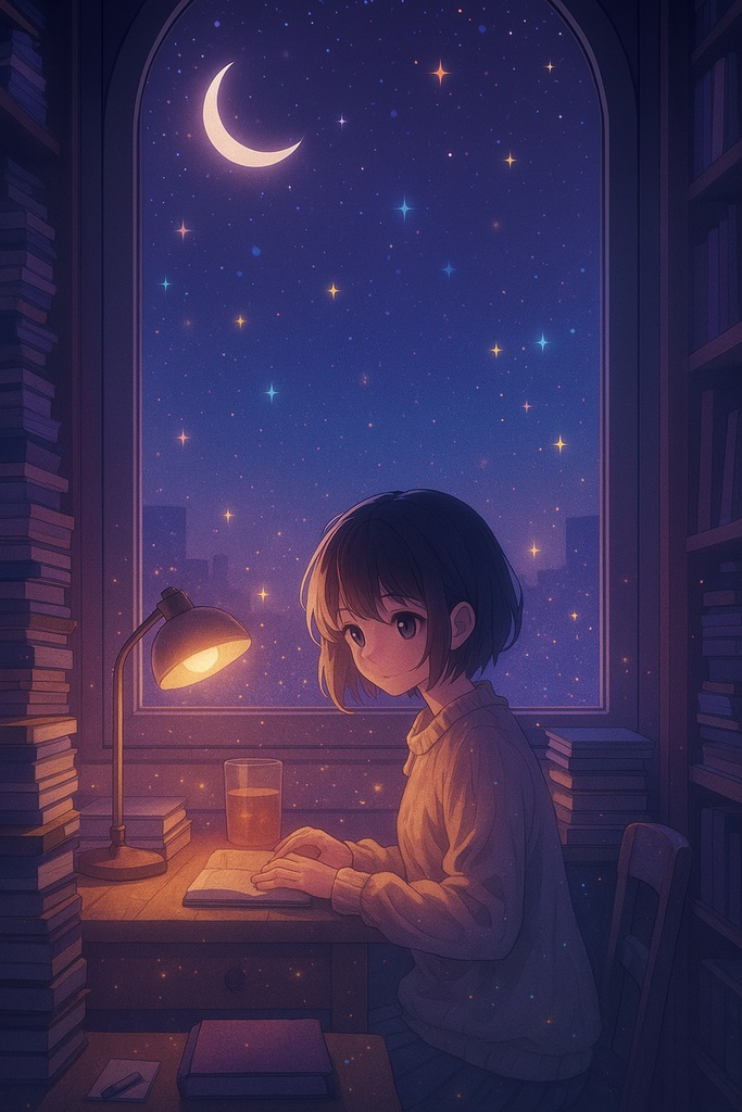 Dreamy Lo-Fi Room Collection|癒しルーム・人物&風景AIイラストセット- おまけ動画ファイル3つ同梱