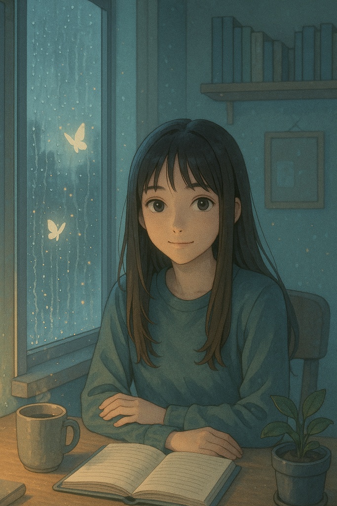 Dreamy Lo-Fi Room Collection|癒しルーム・人物&風景AIイラストセット- おまけ動画ファイル3つ同梱