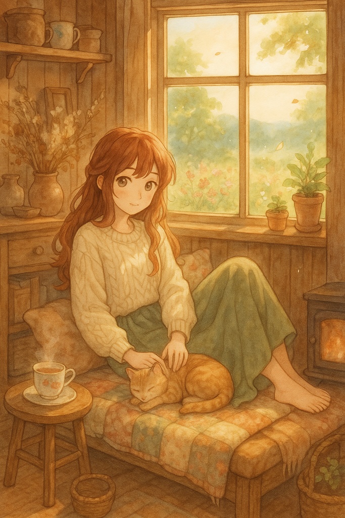 Eco‑Cottagecore Retreat バリエーションセット|癒しコテージ・AIイラスト15枚コレクション