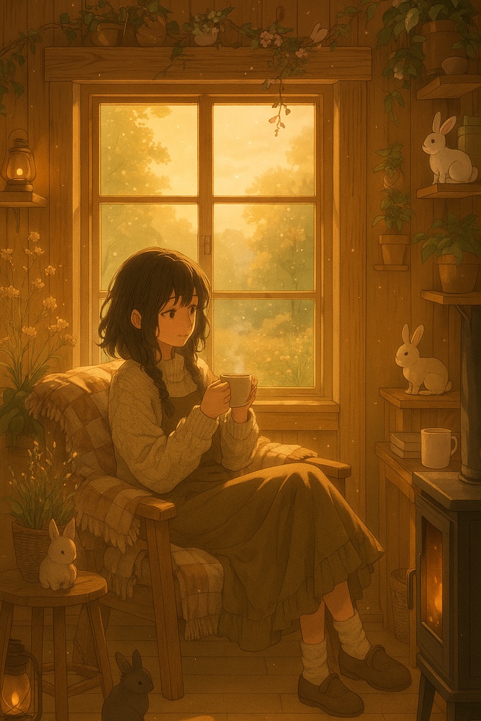 Eco‑Cottagecore Retreat バリエーションセット|癒しコテージ・AIイラスト15枚コレクション