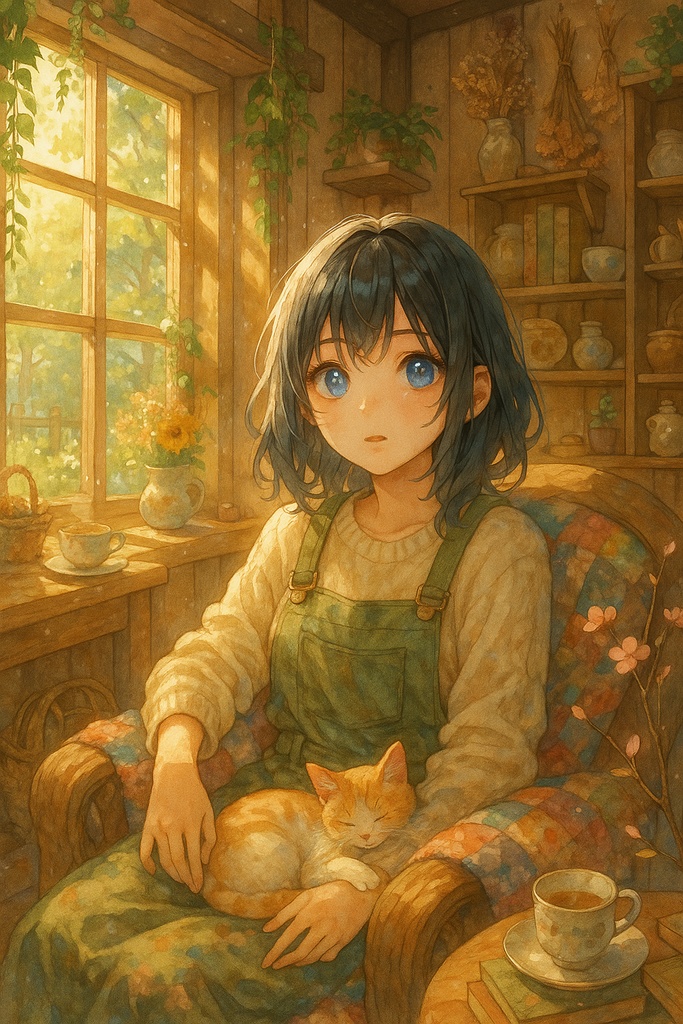 Eco‑Cottagecore Retreat バリエーションセット|癒しコテージ・AIイラスト15枚コレクション