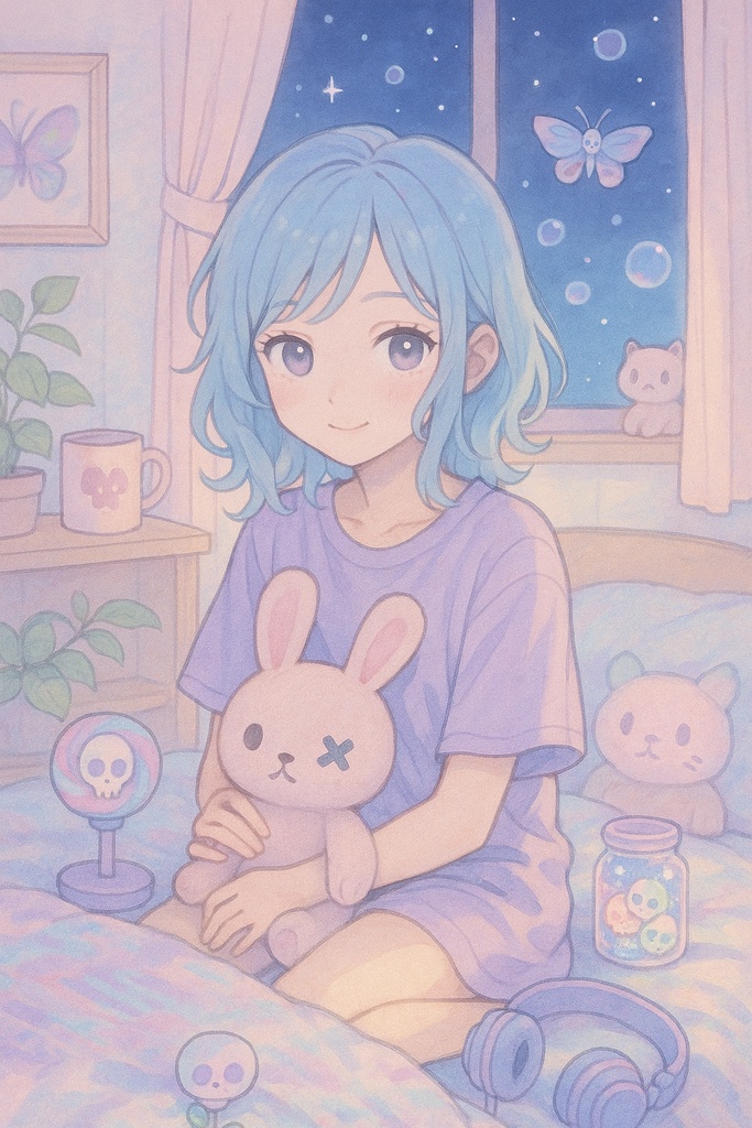 Dreamy Pastel Room 10枚セット|ふんわり配色・ゆめかわAIイラストコレクション