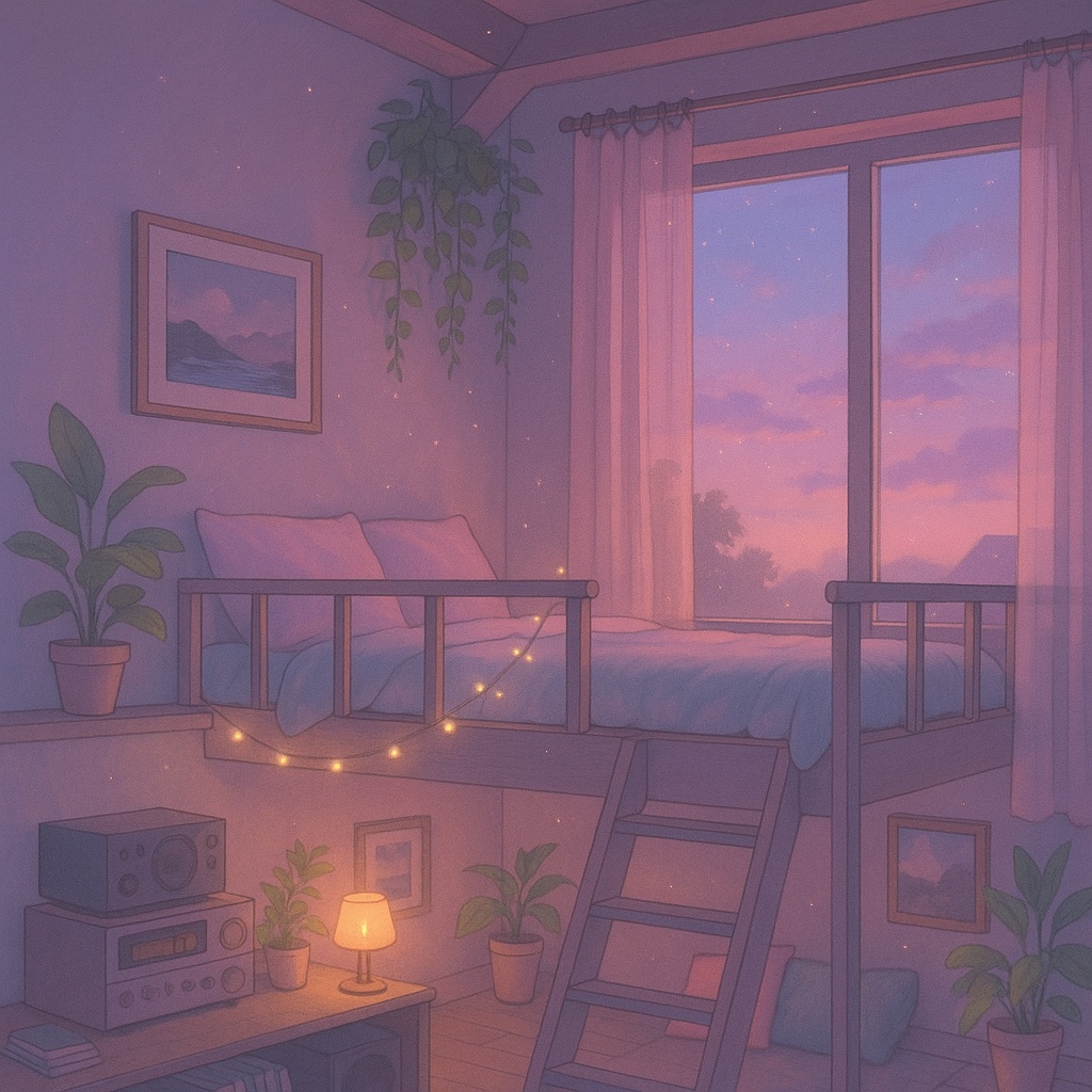 Dreamy Lo-Fi Backgrounds 20枚セット|キャラなし癒し背景素材コレクション