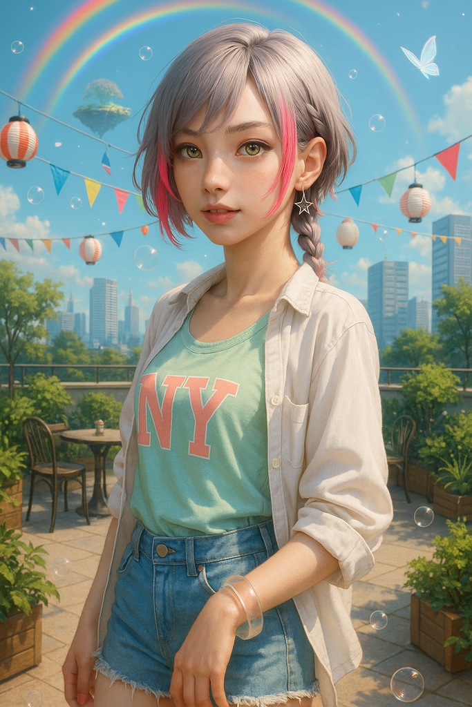 ドリームコア×ファンタジー少女 19枚AIイラストセット