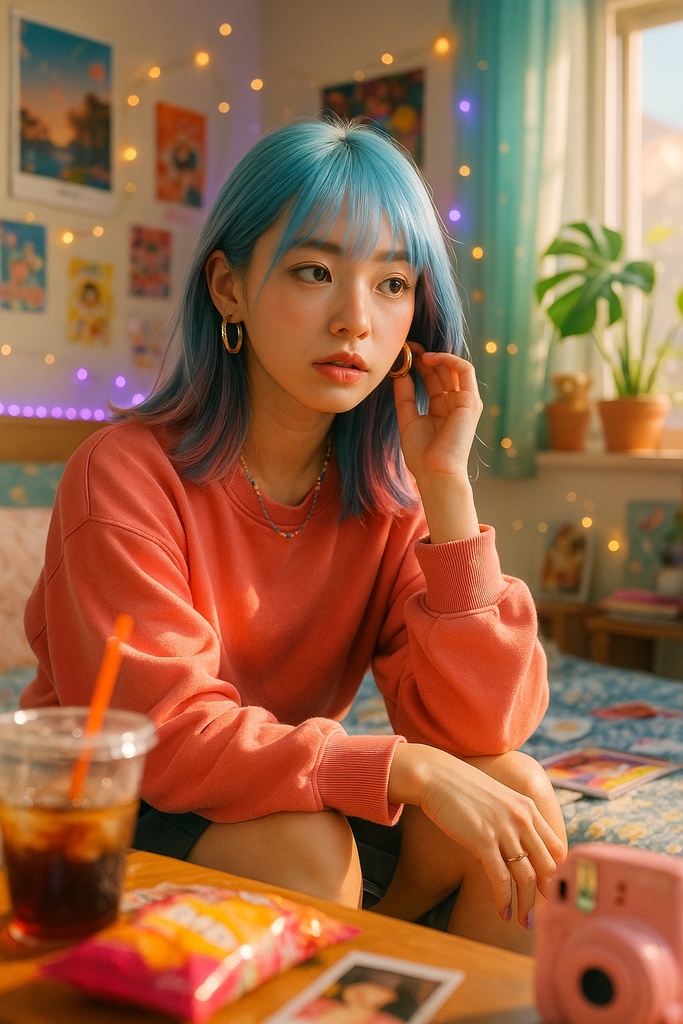 ドリームコア×ファンタジー少女 19枚AIイラストセット