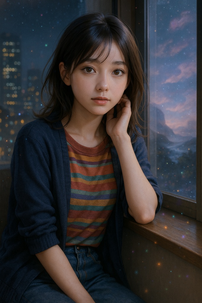 ドリームコア×ファンタジー少女 19枚AIイラストセット