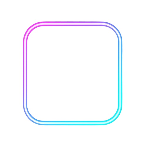 (無料配布)ネオン吹き出し&フレーム4種セット - サイバー会話・動画演出・配信向け