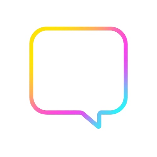 (無料配布)ネオン吹き出し&フレーム4種セット - サイバー会話・動画演出・配信向け