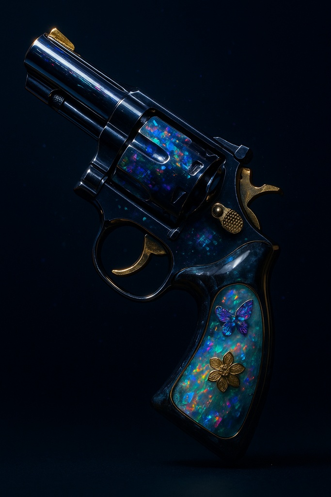 ネオン蝶とガラス細工の幻想アイテム30点壁紙セット – 闇ポップ毒菓子の遺産