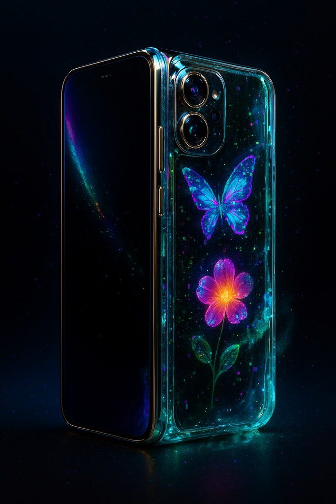 ネオン蝶とガラス細工の幻想アイテム30点壁紙セット – 闇ポップ毒菓子の遺産