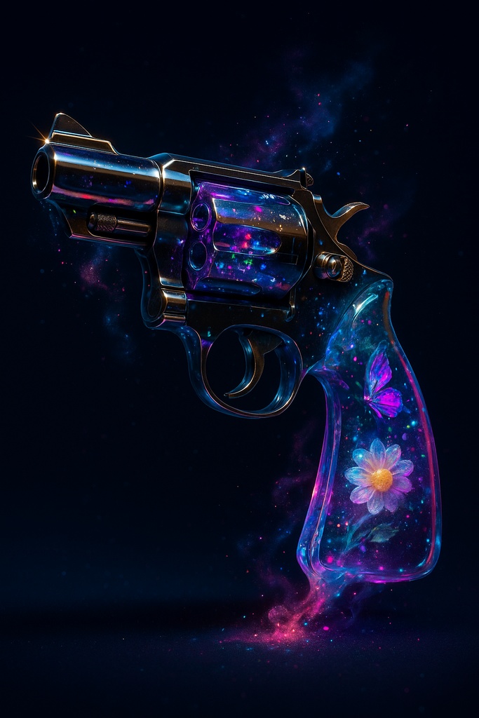 ネオン蝶とガラス細工の幻想アイテム30点壁紙セット – 闇ポップ毒菓子の遺産