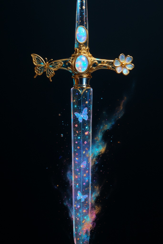 ネオン蝶とガラス細工の幻想アイテム30点壁紙セット – 闇ポップ毒菓子の遺産