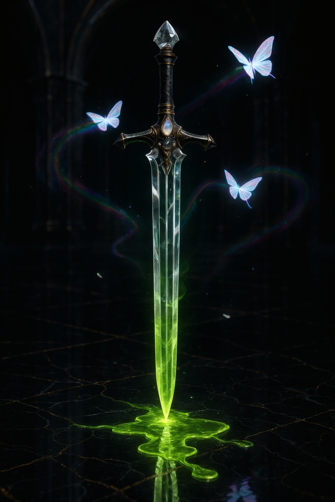 伝説のクリスタルソードと魔法の蝶 — 闇ダンジョンセット(全31枚)