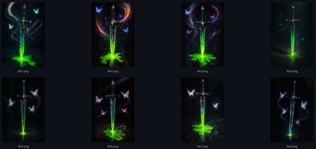 伝説のクリスタルソードと魔法の蝶 — 闇ダンジョンセット(全31枚)