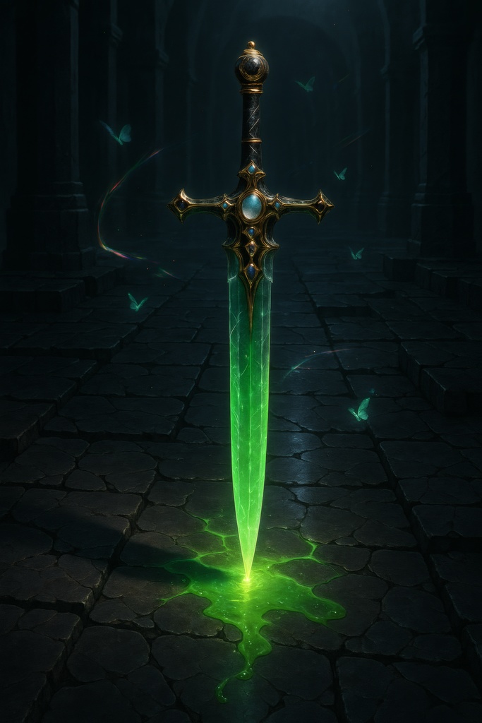 伝説のクリスタルソードと魔法の蝶 — 闇ダンジョンセット(全31枚)