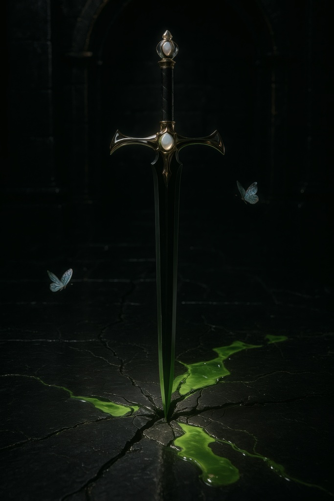 伝説のクリスタルソードと魔法の蝶 — 闇ダンジョンセット(全31枚)