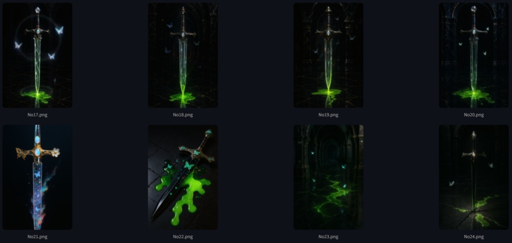 伝説のクリスタルソードと魔法の蝶 — 闇ダンジョンセット(全31枚)