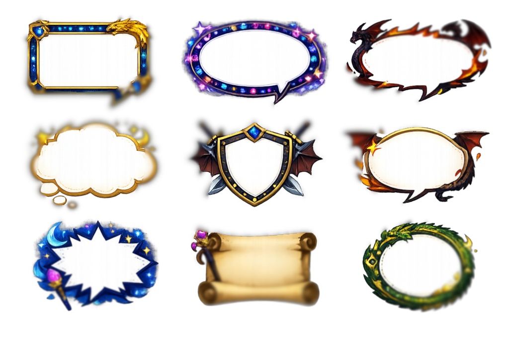 🧙♂️AI生成・ Fantasy Magic 吹き出しセット【限定版】