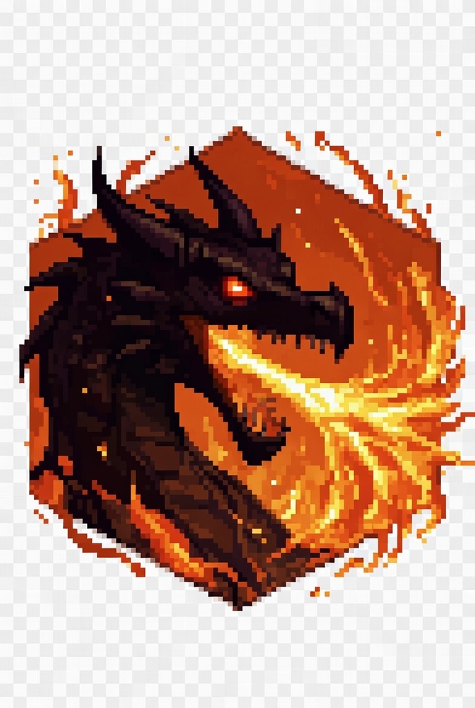 【無料サンプル】ファイアドラゴン・ブレスアイコン / Fire Dragon Breath Icon