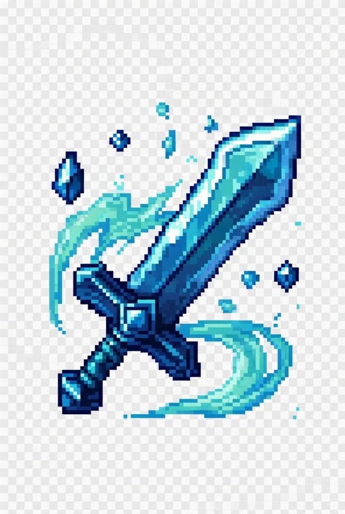 【無料サンプル】アイスソード・スラッシュ / Ice Sword Slash Icon