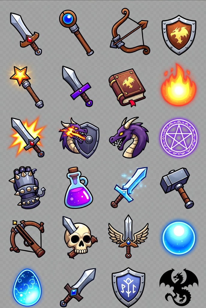 【50個限定】ファンタジーRPGスキルアイコンコレクション / Fantasy RPG Skill Icons Collection