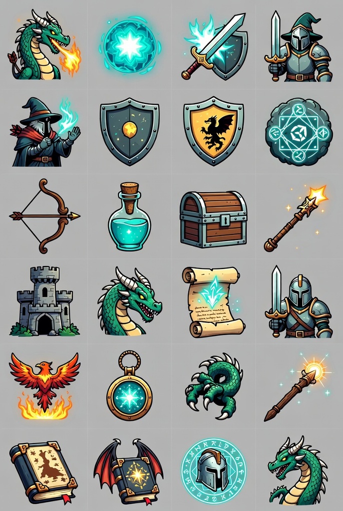 【50個限定】ファンタジーRPGスキルアイコンコレクション / Fantasy RPG Skill Icons Collection