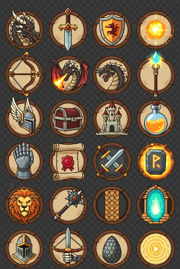 【50個限定】ファンタジーRPGスキルアイコンコレクション / Fantasy RPG Skill Icons Collection