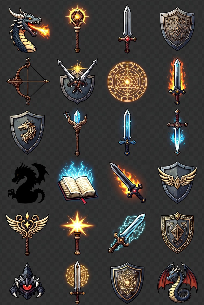【50個限定】ファンタジーRPGスキルアイコンコレクション / Fantasy RPG Skill Icons Collection
